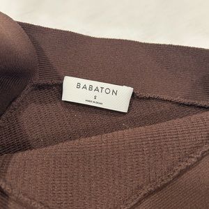 Aritzia Babaton cross cross top in chocolate brown size small